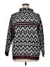 Tahari Chevron-herringbone Black Gray Pullover Sweater Size 1X - photo 1