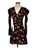 Topshop 100% Polyester Print Black Cocktail Dress Size 2 - photo 1