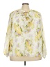 Nine Britton 100% Polyester Yellow Long Sleeve Blouse Size 3X - photo 1