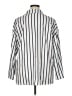 Unbranded 100% Polyester Stripes Silver 3/4 Sleeve Blouse Size 1X - photo 2