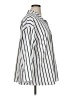 Unbranded 100% Polyester Stripes Silver 3/4 Sleeve Blouse Size 1X - photo 4