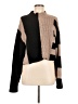 Butter Melon Color Block Brown Turtleneck Sweater Size M - photo 1