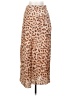 Free People 100% Polyester Animal Print Tan Casual Skirt Size 2 - photo 1