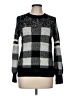 John Paul Richard Checkered-gingham Black Pullover Sweater Size M - photo 1