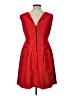 Zara Basic 100% Acetate Red Cocktail Dress Size L - photo 2