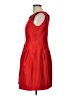 Zara Basic 100% Acetate Red Cocktail Dress Size L - photo 5