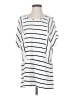 Lisa Bayne Stripes White Short Sleeve Top Size S - photo 1