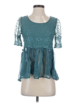 Free People Short Sleeve Blouse