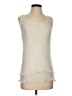 Van Klee 100% Polyester Ivory White Sleeveless Top Size XXS (estimated) - photo 1