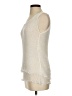 Van Klee 100% Polyester Ivory White Sleeveless Top Size XXS (estimated) - photo 5
