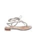 Stuart Weitzman Silver Tan Sandals Size 7 - photo 1