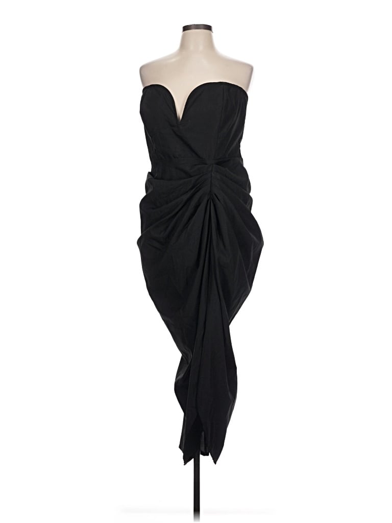 Pre-owned Prettylittlething Cocktail Dress In Black