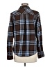 Maurices Plaid Brown Long Sleeve Button-Down Shirt Size M - photo 2
