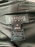 En Focus Studio Solid Black Cocktail Dress Size 6 - photo 7