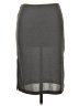NY Invasion 100% Polyester Solid Gray Casual Skirt Size L - photo 1