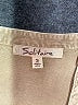 Solitaire 100% Rayon Tan 3/4 Sleeve Blouse Size S - photo 7