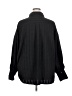 Boohoo Houndstooth Black Long Sleeve Button-Down Shirt Size 18 - photo 2