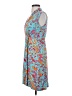 V Fish Paisley Blue Casual Dress Size S - photo 5