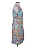 V Fish Paisley Blue Casual Dress Size S - photo 4