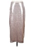 MICHAEL Michael Kors 100% Polyester Metallic Silver Formal Skirt Size M - photo 1