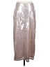 MICHAEL Michael Kors 100% Polyester Metallic Silver Formal Skirt Size M - photo 2