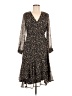 Express Animal Print Brown Casual Dress Size M - photo 1
