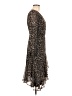 Express Animal Print Brown Casual Dress Size M - photo 4