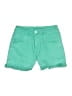 Assorted Brands Solid Green Denim Shorts Size 10 - photo 1