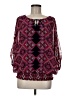 Coco Bianco 100% Polyester Burgundy 3/4 Sleeve Blouse Size M - photo 1