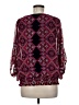 Coco Bianco 100% Polyester Burgundy 3/4 Sleeve Blouse Size M - photo 2