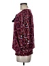 Coco Bianco 100% Polyester Burgundy 3/4 Sleeve Blouse Size M - photo 5