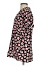 CAbi 100% Polyester Floral Black Short Sleeve Blouse Size S - photo 5