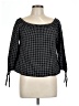 Madewell 100% Polyester Black 3/4 Sleeve Blouse Size S - photo 1