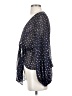 Here Comes the Sun 100% Polyester Polka Dots Black 3/4 Sleeve Blouse Size 4 - photo 5