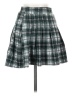 Stradivarius Plaid Green Casual Skirt Size XS - photo 1