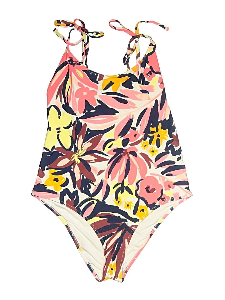 Pre-owned Aerie One Piece Swimsuit In Ivory
