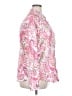 Unbranded 100% Polyester Paisley Pink Long Sleeve Blouse Size XXL - photo 4
