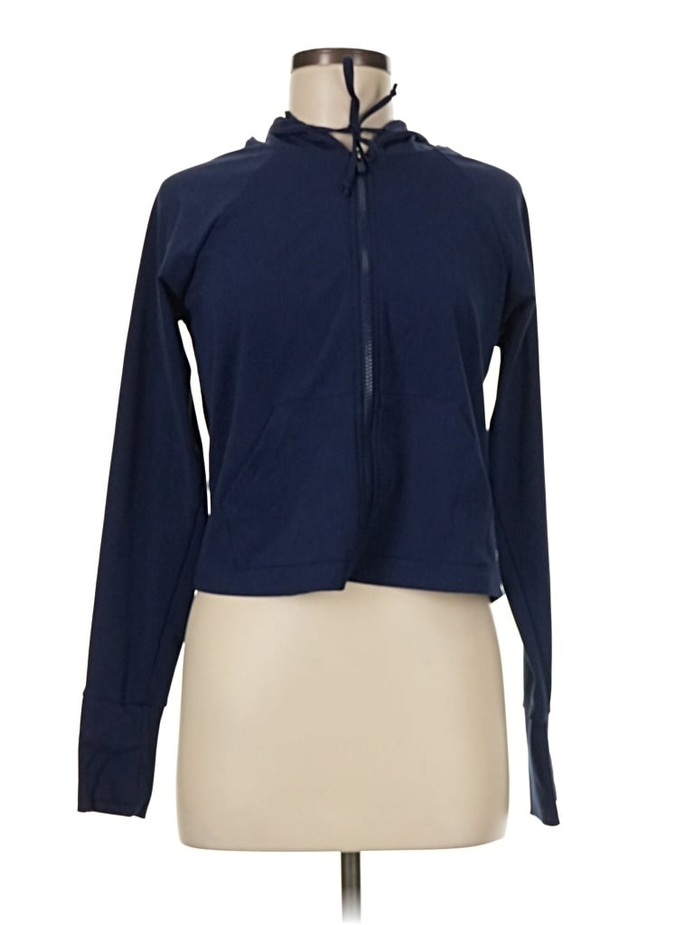 Pre-owned Fabletics Track Jacket In Blue