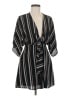 Lush Stripes Black Casual Dress Size M - photo 1