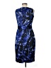 Tahari Graphic Blue Cocktail Dress Size M (estimated) - photo 2