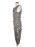 Bordeaux Stripes Gray Casual Dress Size XS - photo 5