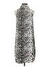 Topshop Animal Print Silver Cocktail Dress Size 4 - photo 1