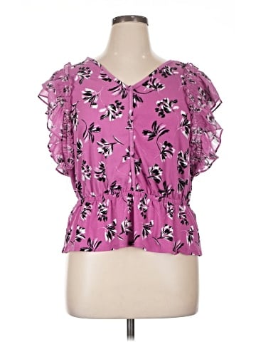 Adrienne Vittadini Short Sleeve Blouse (view 1)
