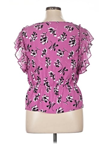 Adrienne Vittadini Short Sleeve Blouse (view 2)