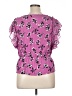 Adrienne Vittadini Pink Short Sleeve Blouse Size XL - photo 2