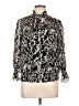 Cato Animal Print Black Long Sleeve Blouse Size L - photo 1