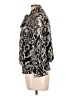 Cato Animal Print Black Long Sleeve Blouse Size L - photo 5