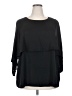 19 Cooper 100% Polyester Black 3/4 Sleeve Top Size 2X - photo 1