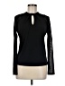 INC International Concepts Black Long Sleeve Top Size M - photo 1