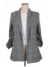 Boom Boom Jeans Checkered-gingham Gray Blazer Size XL - photo 1